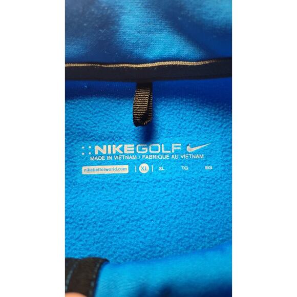 NIKE SPORTSWEAR FLEECE AEROLOFT GOLF BOMBER JACKET BLUE SIZE LARGE - Picture 4 of 8